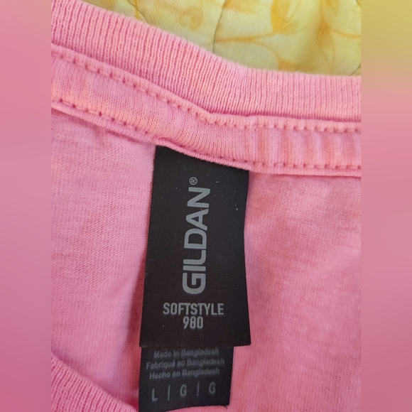 Threadless Emotional Labourers Design on Pink Unisex T-shirt - Picture 6 of 9